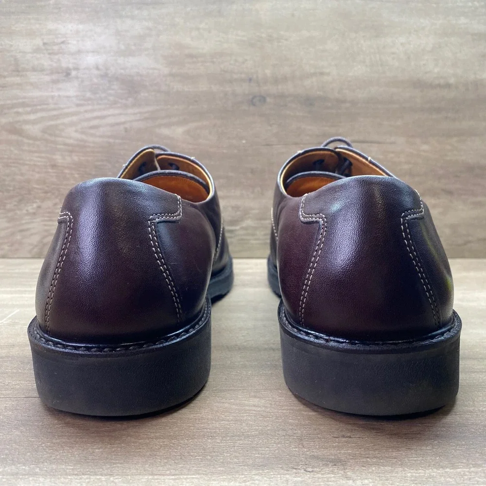 Mephisto Air-Relax Goodyear Welt Derby Oxford Shoe Mens 10.5 Brown Leather